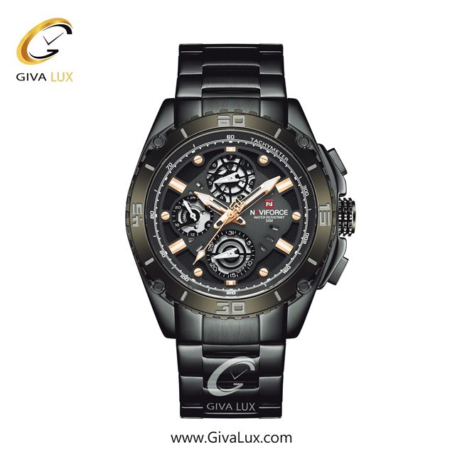 ساعت مچی مردانه بند استیل ناوی فورس (نیوی فورس) NF9179 B/B